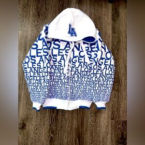 Los Angeles Blue and White Women's Sweater